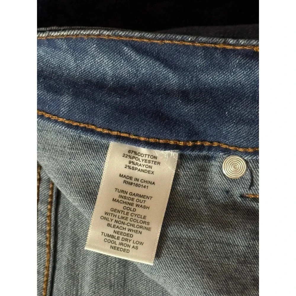 Daily Thread Women's Flare Jeans Front Pockets Button Fly Light Wash Denim‎ Sz 4